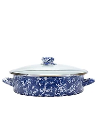 Golden Rabbit Swirl Enamelware Collection 8 Quart Saute Pan