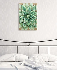 Empire Art Direct 'Succulent 2' Mixed Media Iron Hand Painted Dimensional Wall Sculpture - 24" x 16"