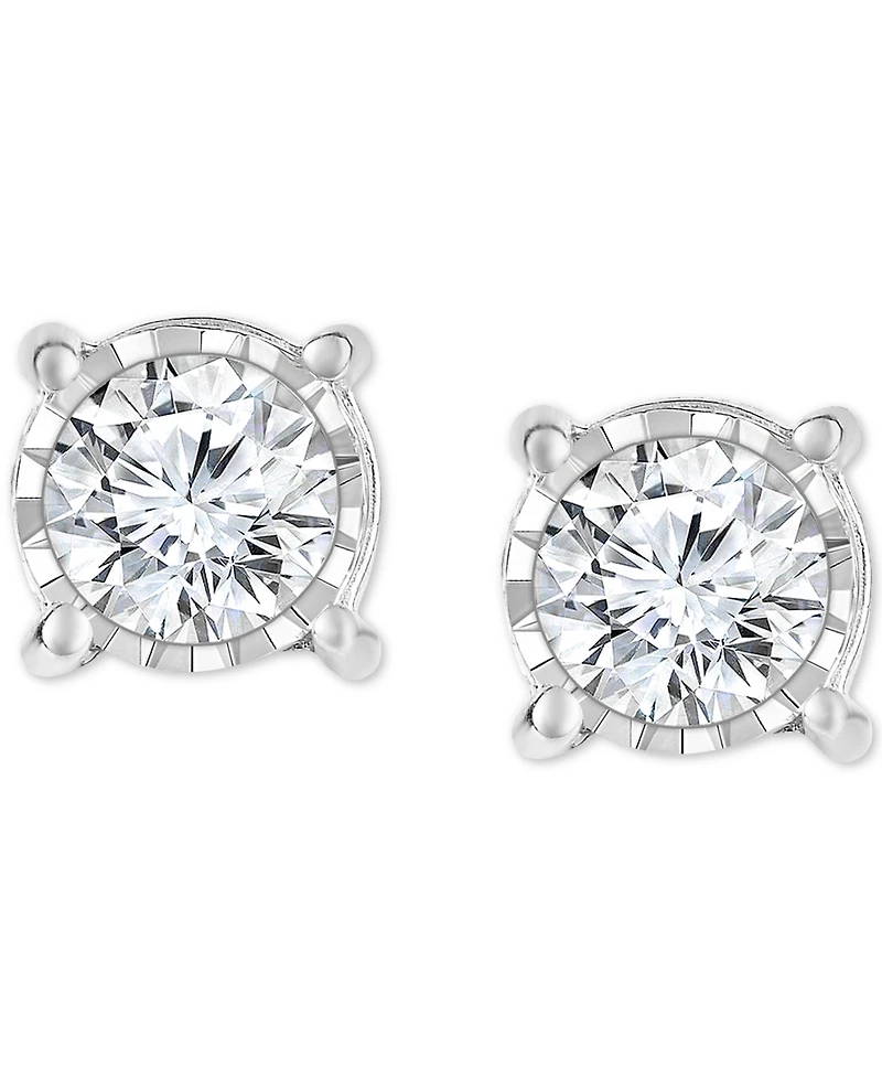 TruMiracle Diamond Stud Earrings (3/4 ct. t.w.) in 14k White Gold, Rose Gold or Gold