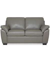 Lothan 64" Leather Loveseat, Created for Macy's