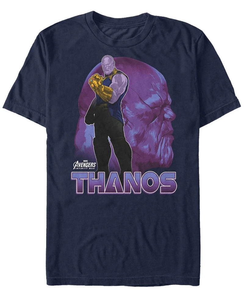 Marvel Men's Avengers Infinity War Thanos Strong Pose Short Sleeve T-Shirt