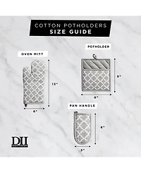 Design Imports Lattice Oven Mitt Set of 2