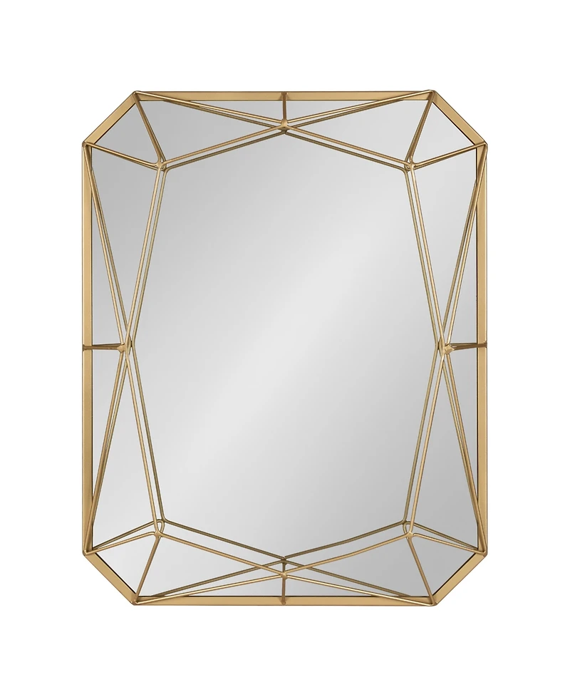 Closeout! Kate and Laurel Keyleigh Rectangle Metal Accent Wall Mirror - 22" x 28"