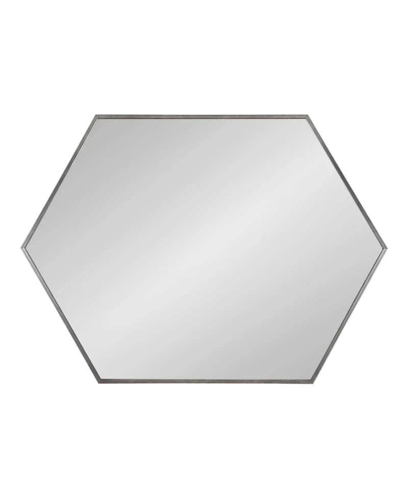 Kate and Laurel Rhodes Framed Hexagon Wall Mirror - 22" x 31"