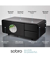 Sobro Smart Storage Coffee Table with Refrigerated Drawer