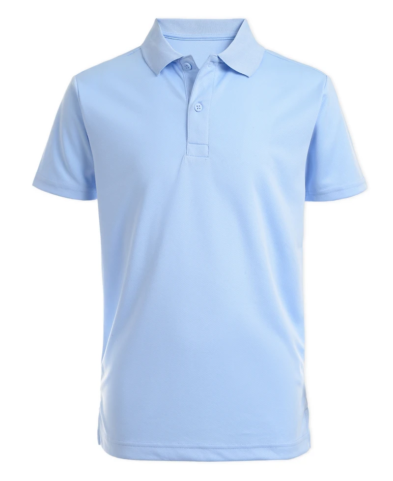 Nautica Big Boys Uniform Quick Dry Short Sleeve Performance Stretch Polo