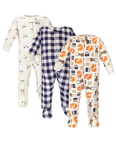Hudson Baby Baby Boys Hudson Premature Soft Cotton Romper for Playtime & Naps