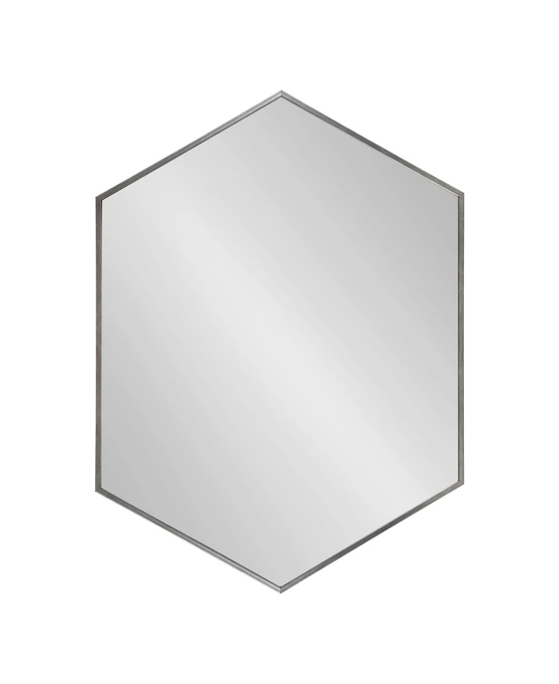 Kate and Laurel Rhodes Framed Hexagon Wall Mirror - 22" x 31"