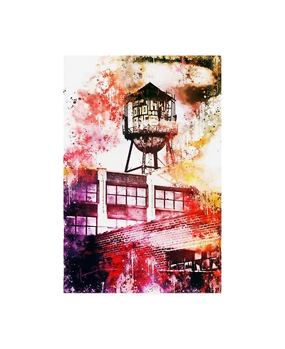 Philippe Hugonnard Nyc Watercolor Collection - Brooklyn Industry Canvas Art - 36.5" x 48"
