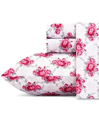 Betsey Johnson Silky Microfiber Printed 3-Pc. Sheet Set