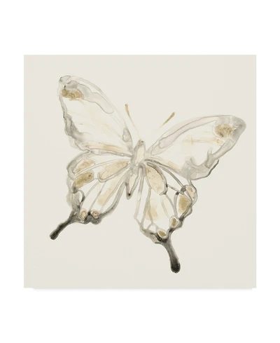 June Erica Vess Sepia Butterfly Impressions Iv Canvas Art - 15" x 20"