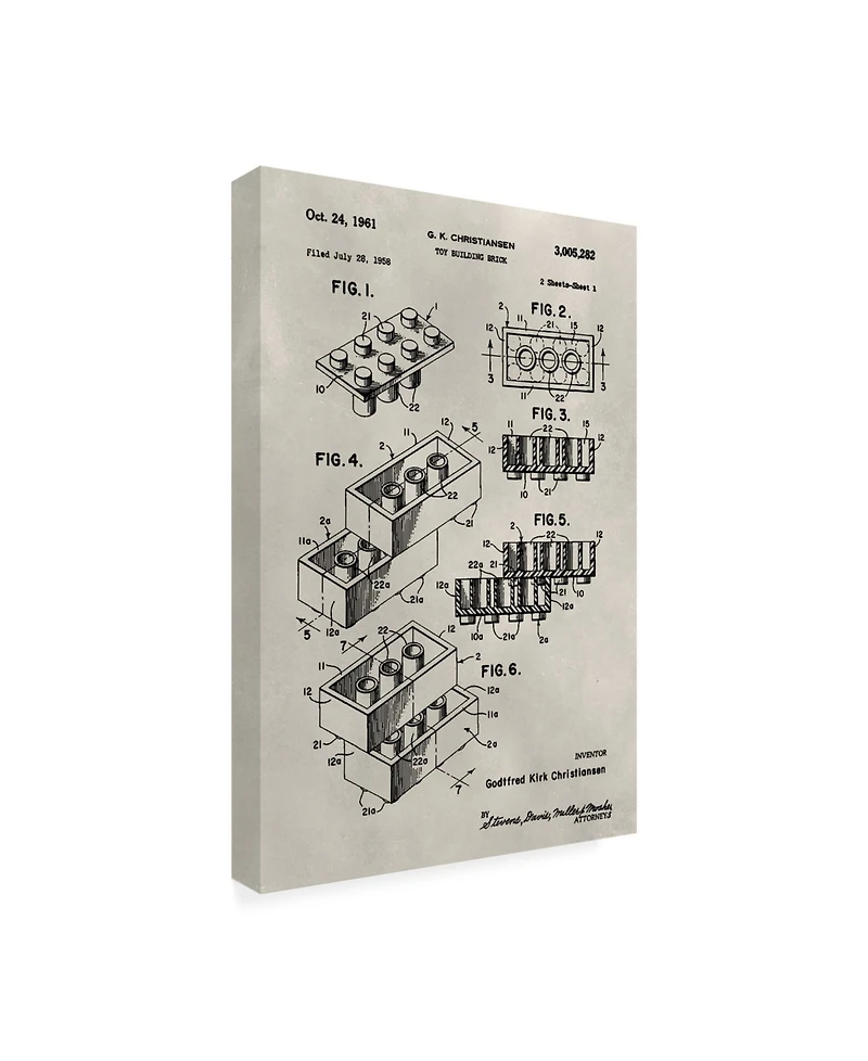 Alicia Ludwig Patent-Lego Canvas Art