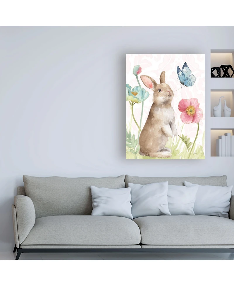 Lisa Audit Spring Softies Bunnies Ii Pink Canvas Art - 19.5" x 26"