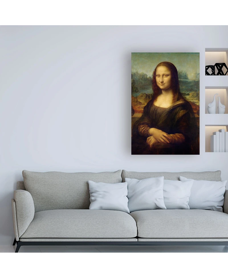 Leonardo Da Vinci Mona Lisa Da Vinci Canvas Art - 15.5" x 21"