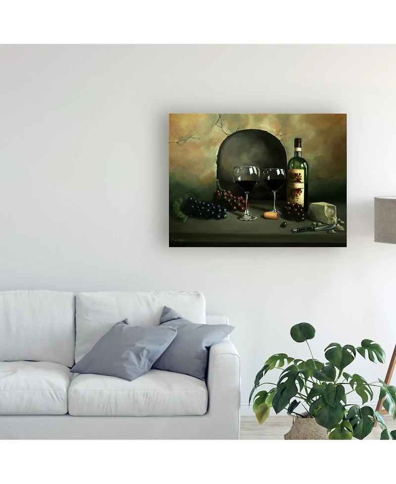 Paul Walsh Wine For Two Rocky Canvas Art - 19.5" x 26"