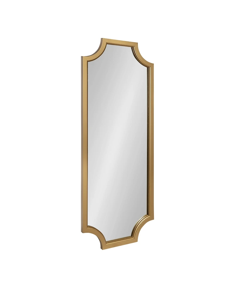 Kate and Laurel Hogan Framed Scallop Full Length Wall Mirror - 18" x 48"