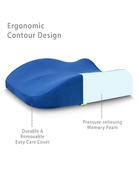 Rio Home Fashions Sleep Yoga Go Memory Foam Oversized Seat Cushion