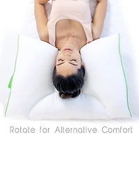 Rio Home Fashions Sleep Yoga Dual Sleep Neck Pillow