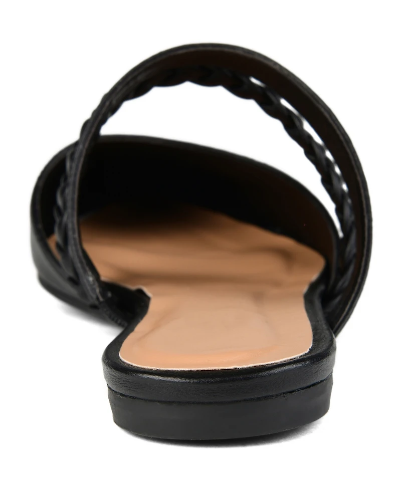 Journee Collection Women's Olivea Braided Slides