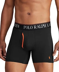 Polo Ralph Lauren Men's 3-Pack 4-d Flex Cool Microfiber Boxer Briefs