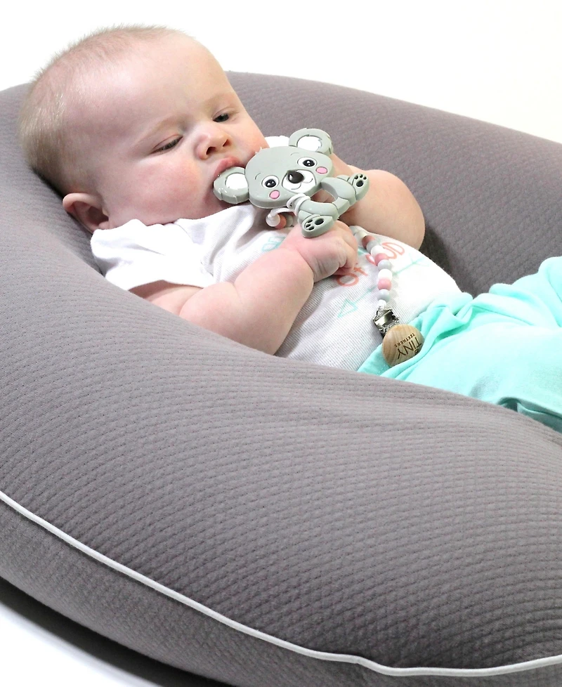 3 Stories Trading Tiny Teethers Infant Silicone Pacifier Clip With Large Removable Teether