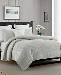 Cathay Home Inc. Enzyme Washed Crinkle Quilt Sets
