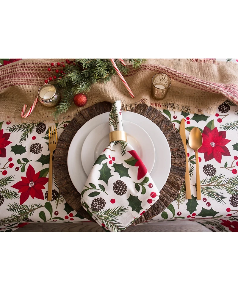 Design Imports Woodland Christmas Napkin , Set of 6