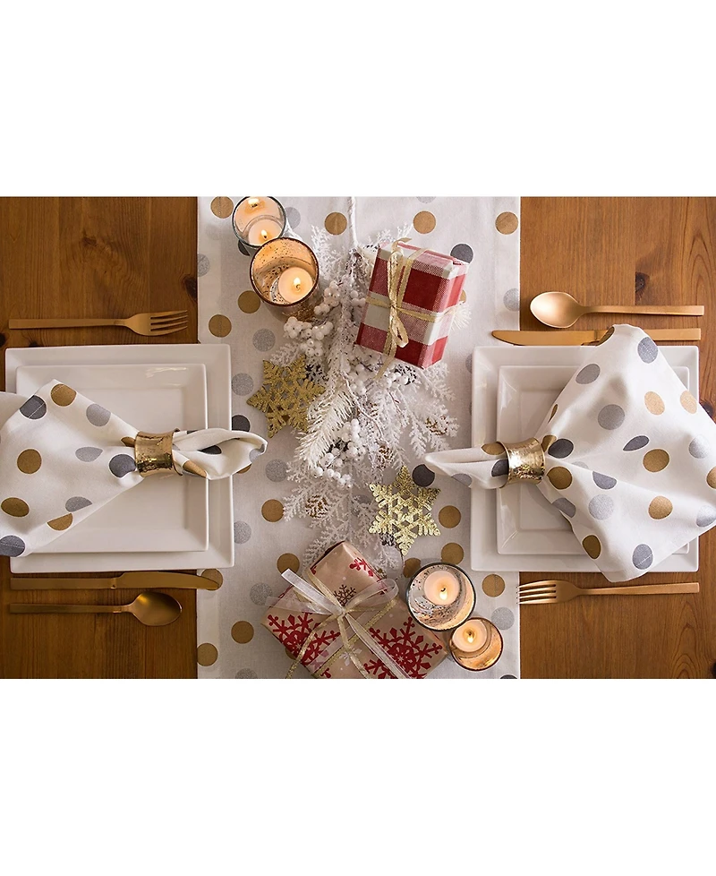 Design Imports Metallic Confetti Table Runner