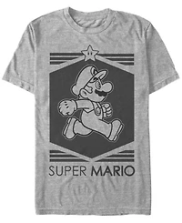 Nintendo Men's Super Mario Star Short Sleeve T-Shirt