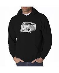 La Pop Art Men's Word Hooded Sweatshirt