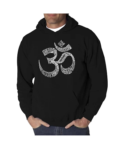 La Pop Art Men's Word Hoodie - Poses Om