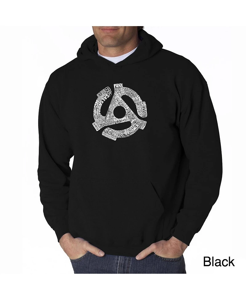 La Pop Art Men's Word Hoodie - Record Adapter