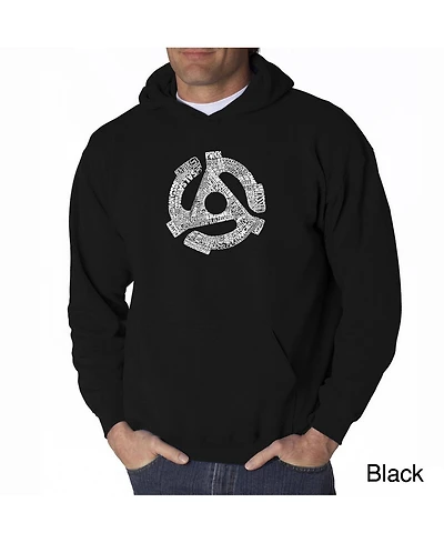 La Pop Art Men's Word Hoodie - Record Adapter