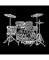 La Pop Art Men's Word Hoodie - Drums