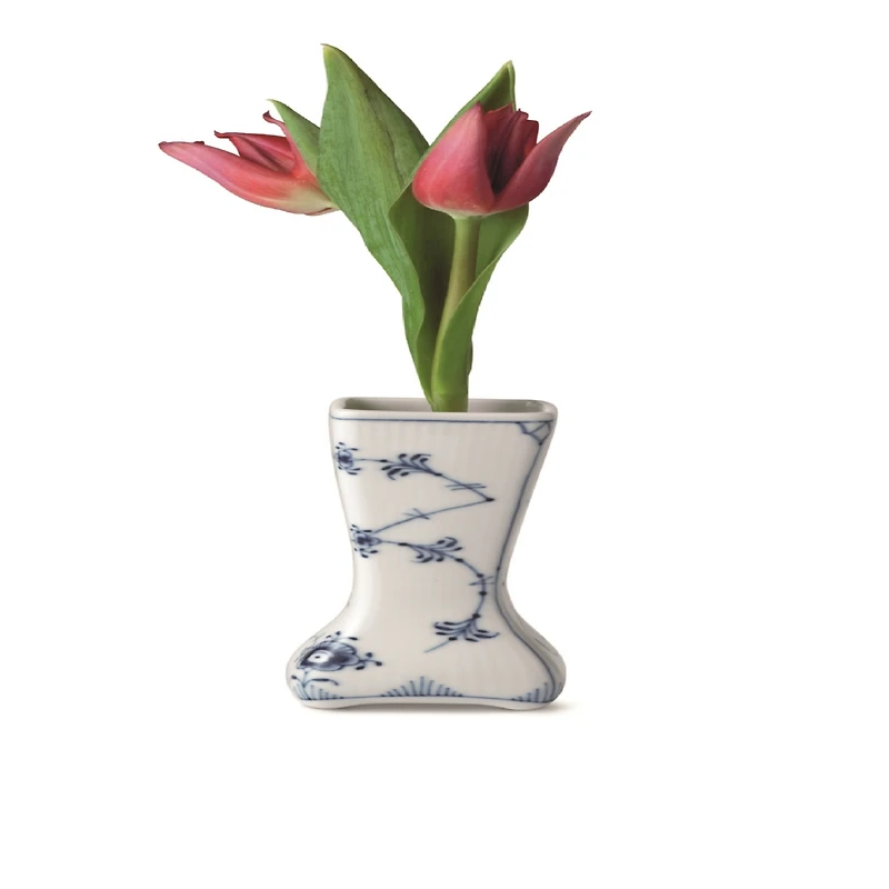 Royal Copenhagen Blue Fluted Plain Small Vintage Vase