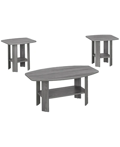 Monarch Specialties 3 Piece Table Set