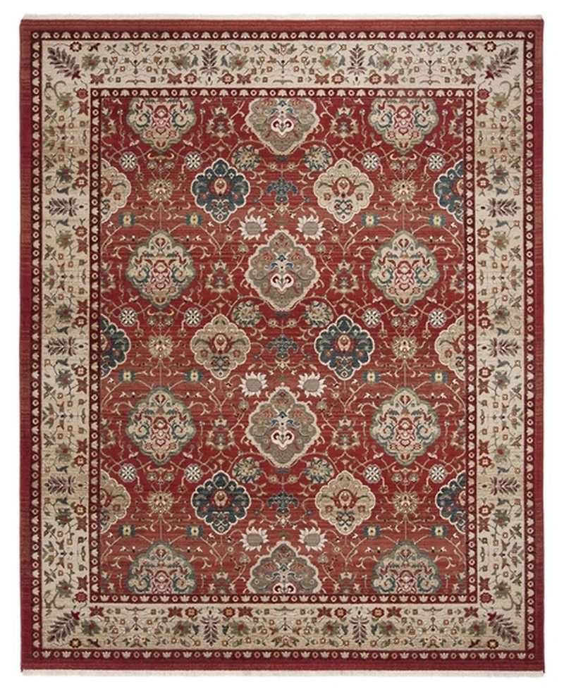 Lauren Ralph Lauren Ariel LRL1255C Red and Beige 3'3" X 4'10" Area Rug