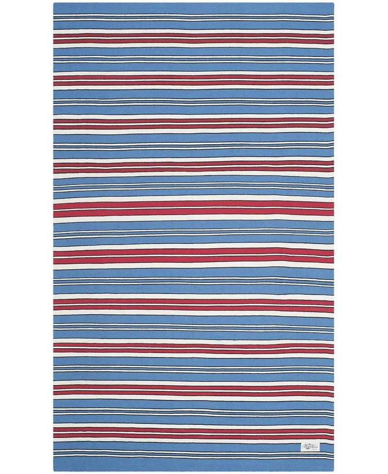 Lauren Ralph Lauren Leopold Stripe LRL2462D Royal Blue 5' X 8' Outdoor Area Rug