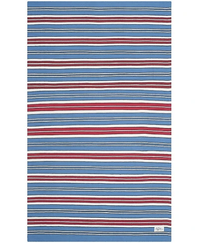 Lauren Ralph Lauren Leopold Stripe LRL2462D Royal Blue 5' X 8' Outdoor Area Rug