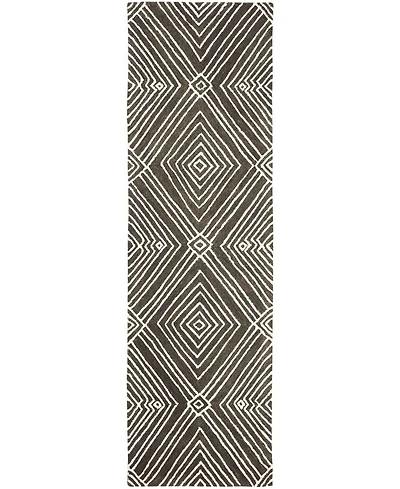 Lauren Ralph Lauren Isabella LRL6608F Charcoal 2'3" X 8' Runner Area Rug