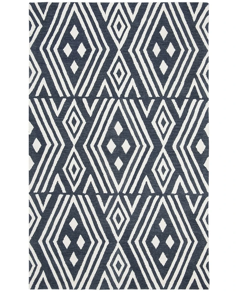 Lauren Ralph Lauren Imani Geometric LRL6609N Slate 4' X 6' Area Rug