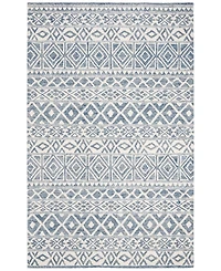 Lauren Ralph Lauren Theresa LRL6650A Ivory and Blue 2'3" X 8' Runner Area Rug
