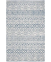 Lauren Ralph Lauren Theresa LRL6650A Ivory and Blue 9' X 12' Area Rug