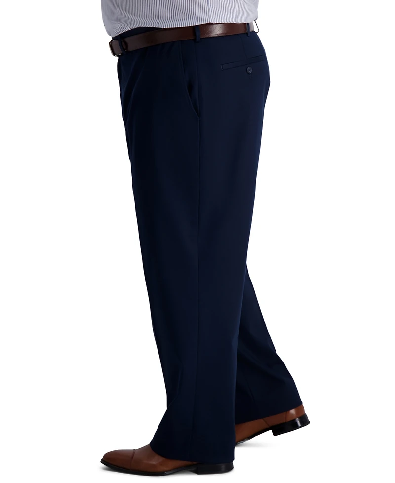 Haggar Men's Big & Tall Iron Free Premium Khaki Classic-Fit Flat Front Pant