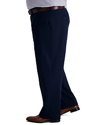 Haggar Men's Big & Tall Iron Free Premium Khaki Classic-Fit Flat Front Pant