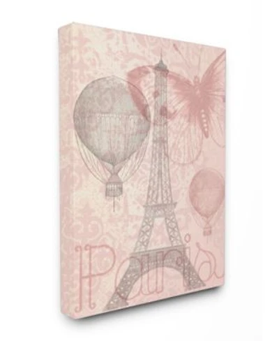 Stupell Industries Eiffel Tower Hot Air Balloon Paris Art Collection