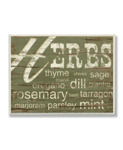 Stupell Industries Home Decor Herbs Words Green Kitchen Art Collection