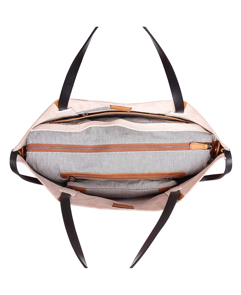 Old Trend Women's Genuine Leather Forest Island Tote Bag