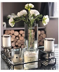 Classic Touch Mirrored Napkin Holder with Chrome Rails