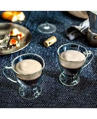 JoyJolt Declan Irish Coffee Double Wall Insulated Mugs, Set of 4